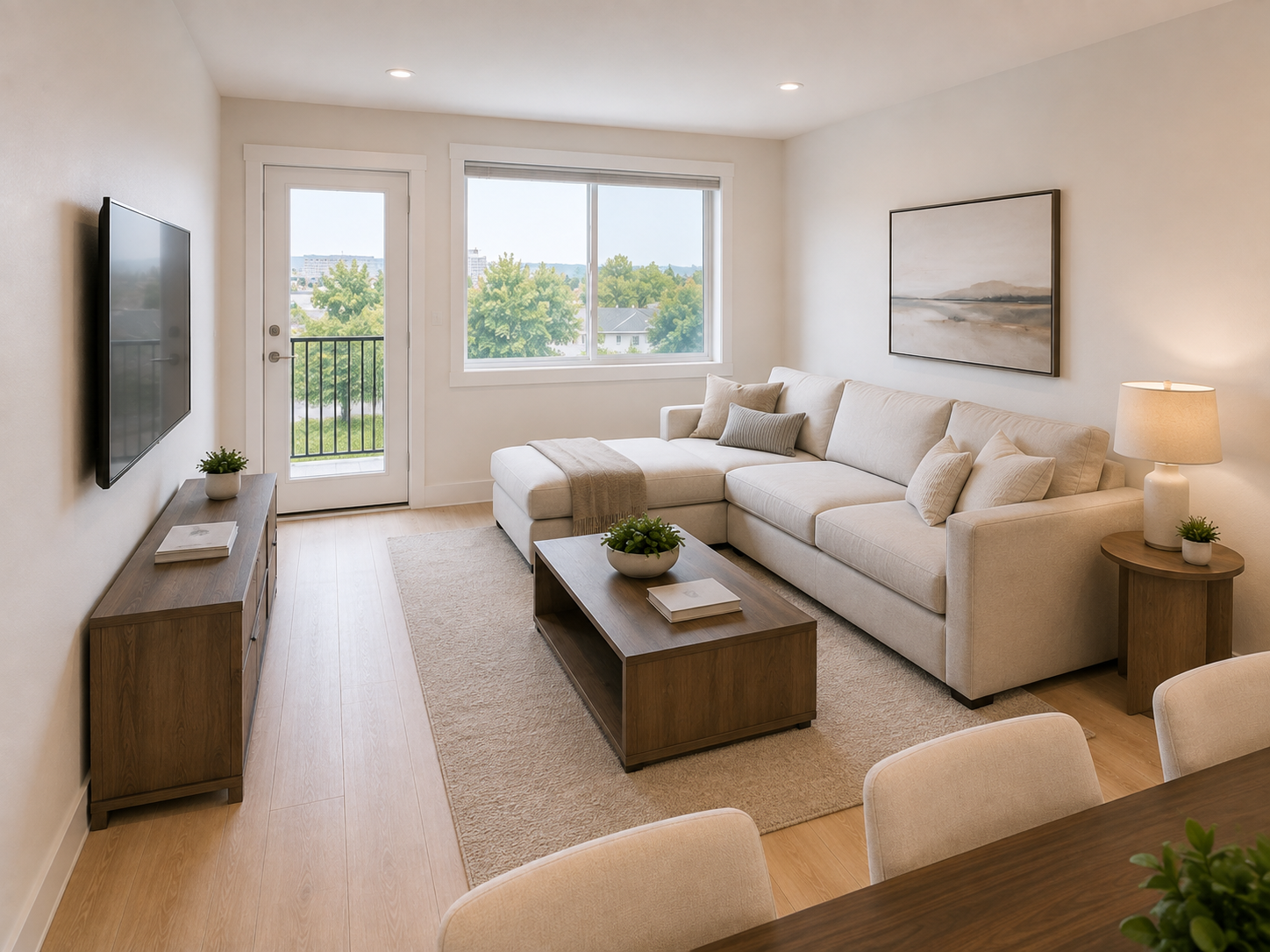 Hyper-real living room visualization
